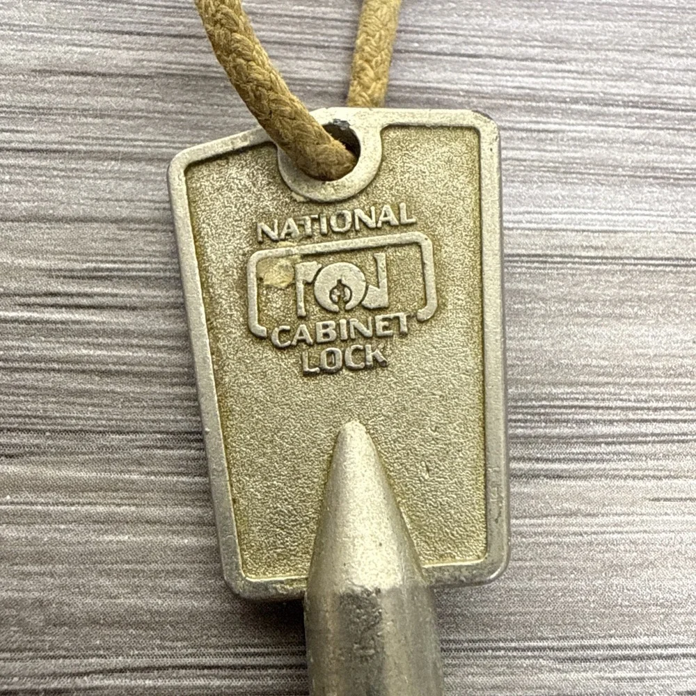 Vintage National Cabinet Lock‎ Freezer Key 4 Point Freezer Types